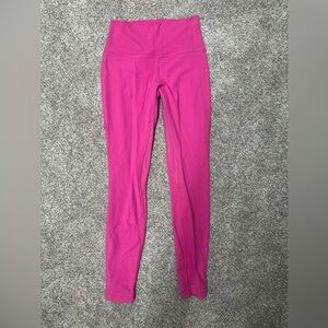 lululemon align leggings: hot pink
